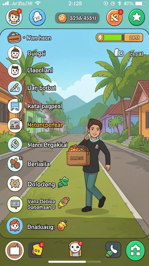 Karakter unik yang bisa dipilih dalam game.