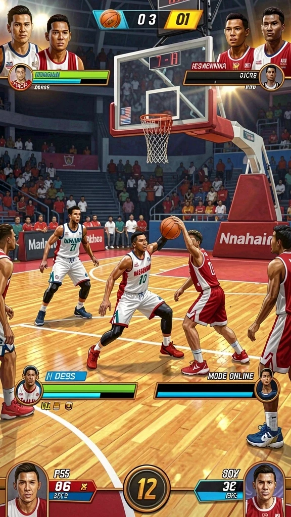Gambar ketiga memperlihatkan interaksi multiplayer yang menyenangkan.