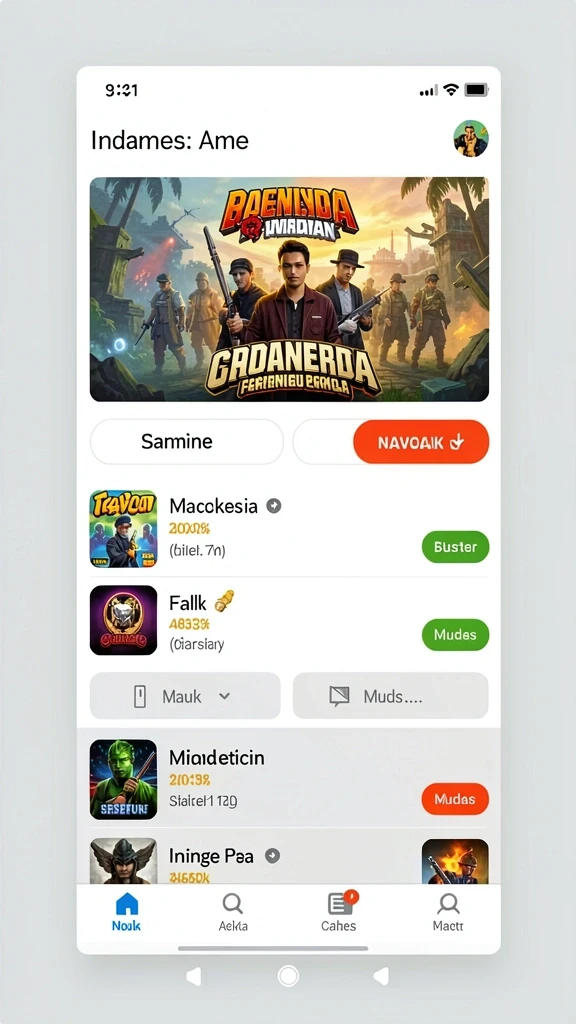 Tampilan antarmuka yang user-friendly dan menarik.