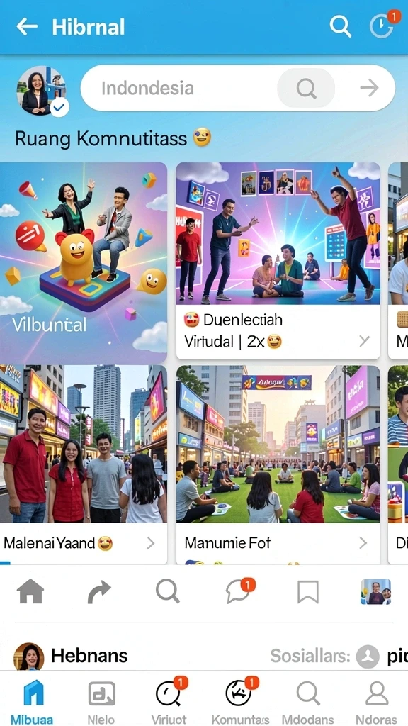 Tampilan antarmuka pengguna yang menarik dan modern.