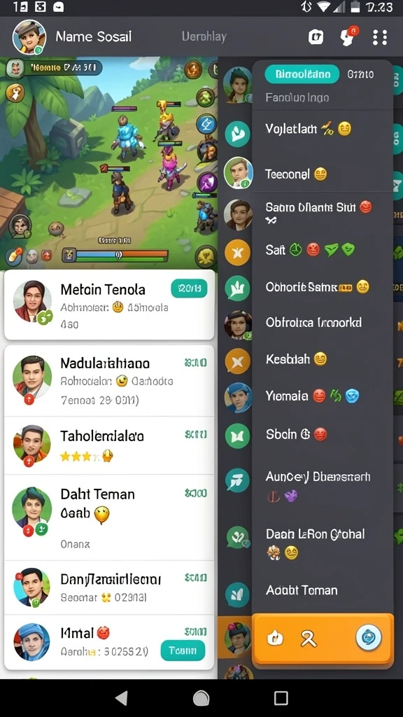 Lingkungan yang beragam dan penuh warna.