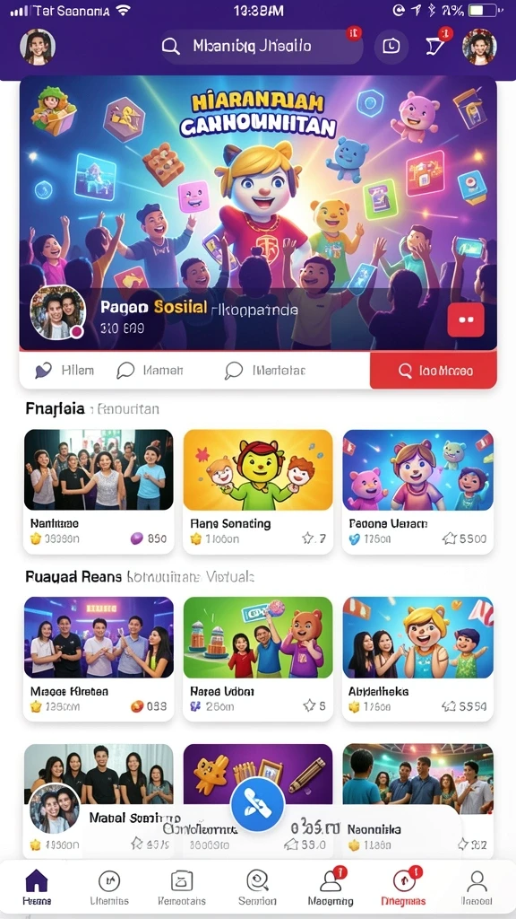 Berbagai permainan yang tersedia untuk semua jenis pemain.