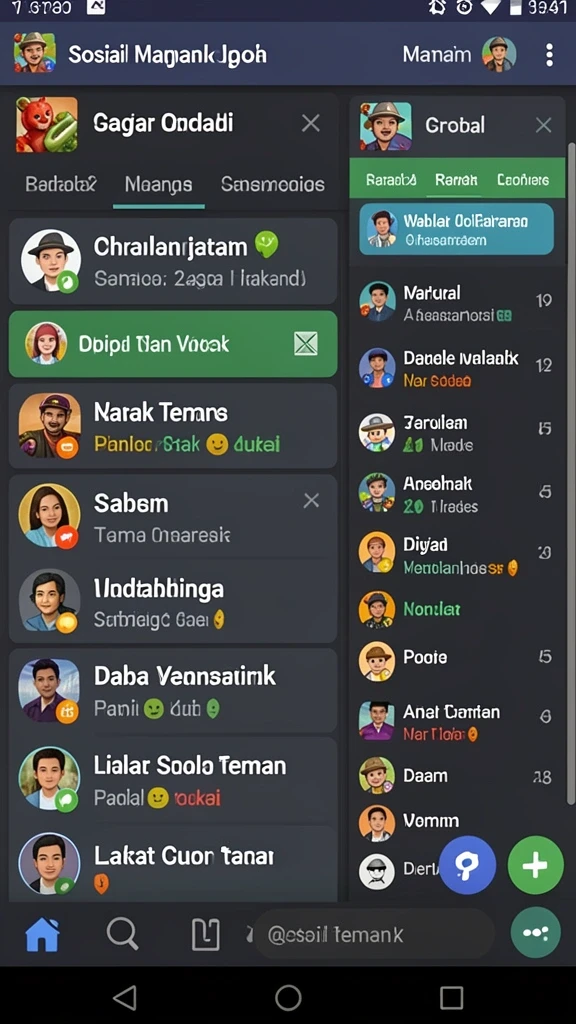 Karakter yang bisa dikustomisasi sesuai selera.