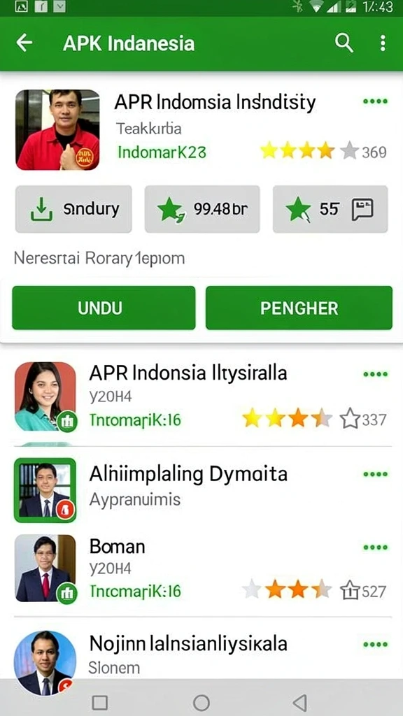 Tampilan awal aplikasi FIONA77 yang menarik.