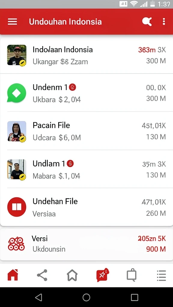 Tangkapan layar menunjukkan antarmuka utama yang menarik.