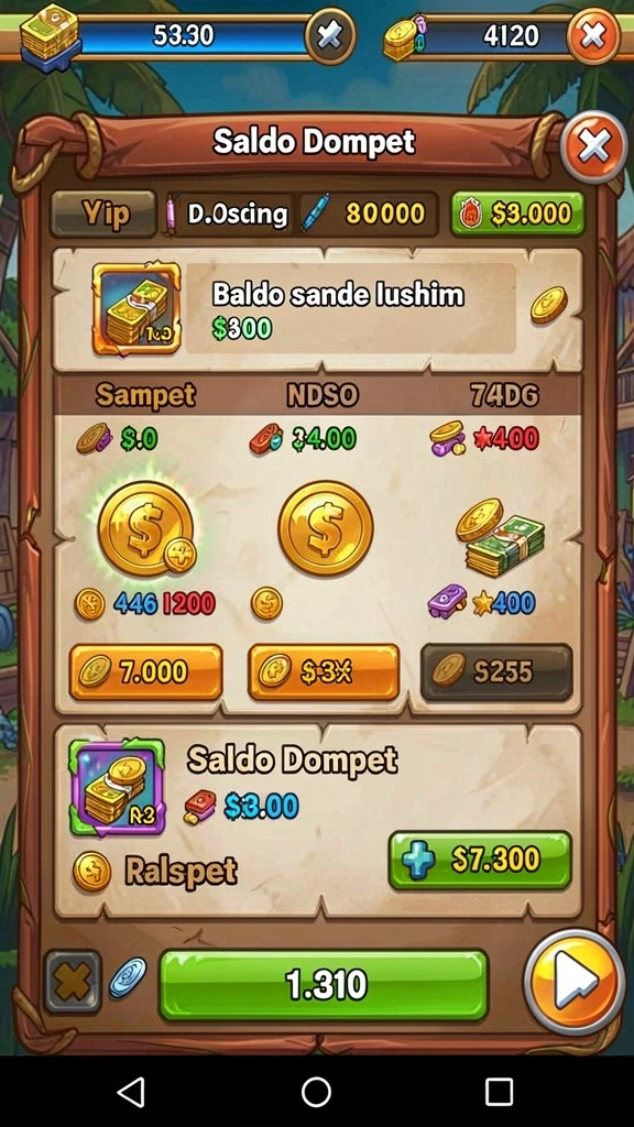 Karakter-karakter unik yang dapat dipilih.