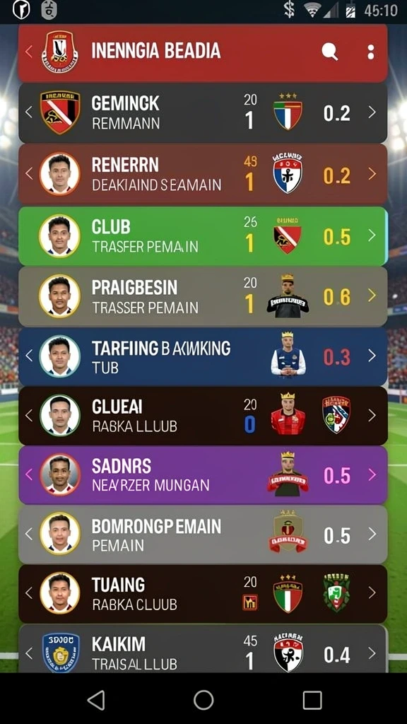 Berbagai jenis permainan togel yang tersedia.