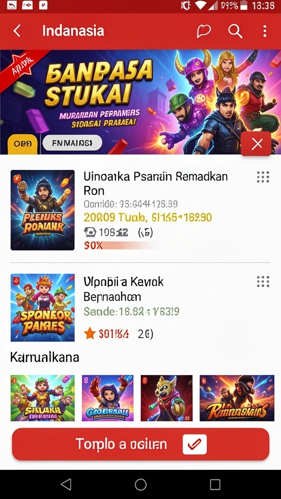 Leaderboard untuk bersaing dengan pemain lain.