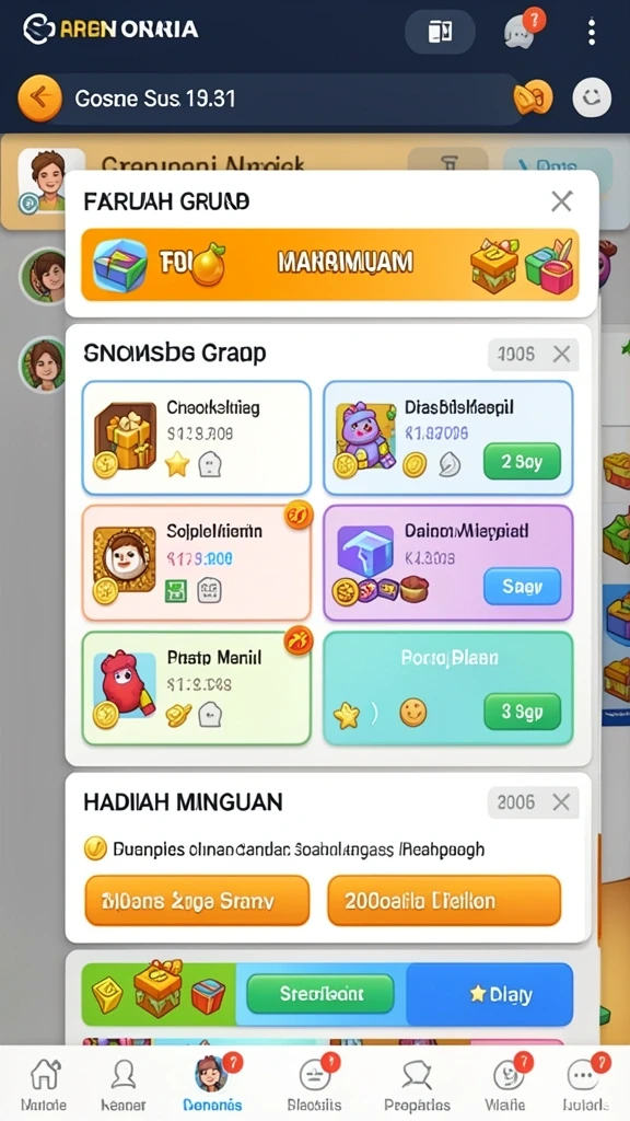 Mode permainan yang beragam dan menyenangkan.