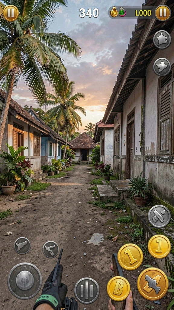 Screenshot menampilkan level baru yang menantang.