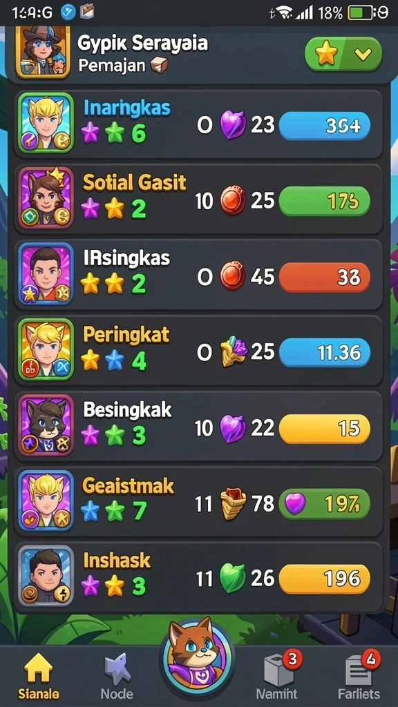 Berbagai mini game seru untuk dimainkan.