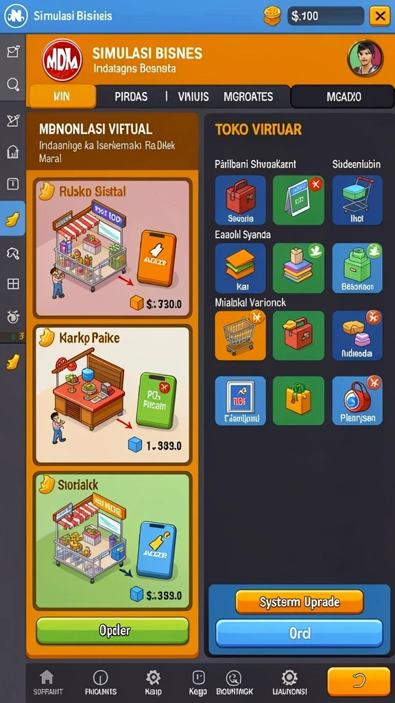 Tampilan antarmuka yang user-friendly.