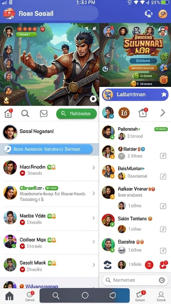 Mode permainan yang beragam dan seru.