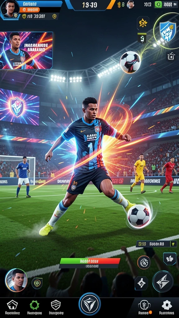 Screenshot memperlihatkan salah satu level yang menantang.