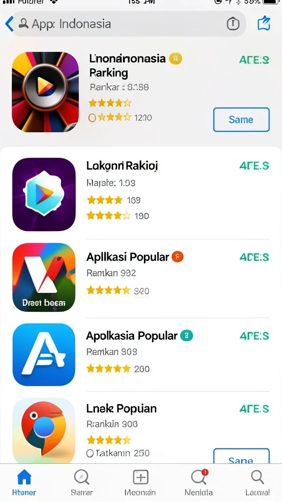 Screenshot aplikasi menunjukkan antarmuka yang sederhana.