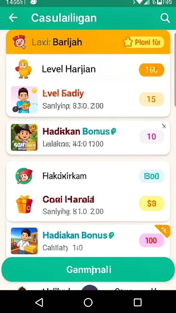 Sistem pencapaian yang memacu semangat bermain.